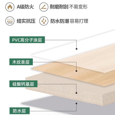 背景墙装饰大板陶铝板集成墙板A级防火竹木纤维冰火板隔热阻燃板图2