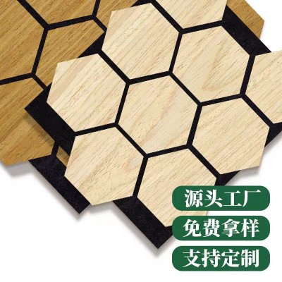 聚酯纤维格栅吸音板木条隔音板贴室内墙体消音板ktv背景墙墙面装图3