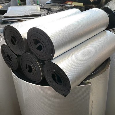 铝箔耐热耐高温隔热棉屋顶阳光房橡塑保温棉防火阻燃隔热隔音垫图2