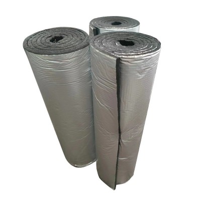 跨境屋顶阻燃防火保温棉自粘橡塑板铝箔背胶隔音棉外墙橡塑隔热棉图4