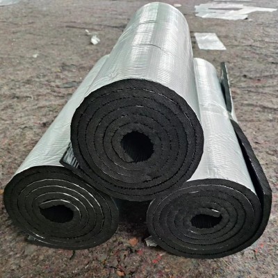 跨境屋顶阻燃防火保温棉自粘橡塑板铝箔背胶隔音棉外墙橡塑隔热棉图3