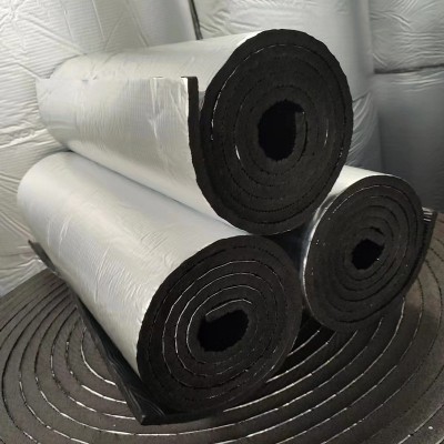 跨境屋顶阻燃防火保温棉自粘橡塑板铝箔背胶隔音棉外墙橡塑隔热棉图2