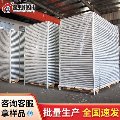 苏州厂家手工岩棉彩钢板净化板无尘车间岩棉夹芯板防火隔热保温板图2