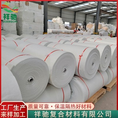 耐高温玻璃纤维针刺毡防火棉电磁加热保温棉排气管消音烟管隔热棉