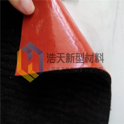 碳纤维复合高温硅胶布隔热耐高温硅胶防火布阻燃三防布厂家批发图4