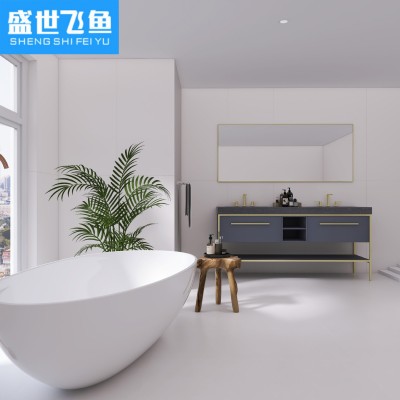 侘寂风素色瓷砖600x1200别墅客厅餐厅地板砖厨房卫生间瓷砖墙砖图3