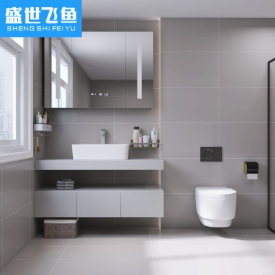 侘寂风素色瓷砖600x1200别墅客厅餐厅地板砖厨房卫生间瓷砖墙砖图2