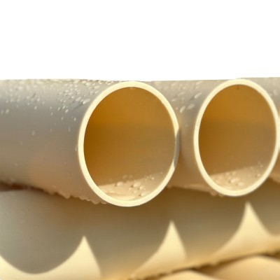 PVC-O电力通讯管米白色穿线管抗压双轴增强电力通讯PVC-O内能管图5