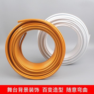 婚庆道具PVC管 舞台背景造型管婚礼路引异形架子装可弯可直铝塑管图2