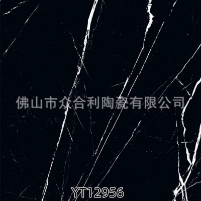 600*1200黑色仿古地砖仿古奢石宝丽劳伦黑金黑白根黑木纹深色砖图2
