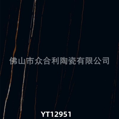 600*1200黑色仿古地砖仿古奢石宝丽劳伦黑金黑白根黑木纹深色砖图3