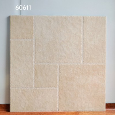 美式仿古砖600X600客厅餐厅通铺防滑地砖田园复古风莱姆石瓷砖图2