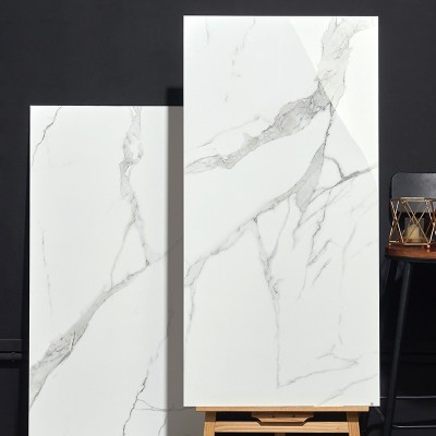 柔光卡拉拉白全瓷大理石瓷砖600×1200 客厅地砖背景墙卫生间瓷砖图3