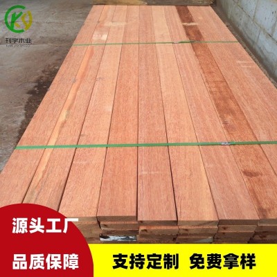 源头厂家山樟木巴劳木红铁木黄梢木实木原木户外硬木古建筑圆柱料