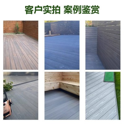 二代共挤塑木地板室外阳台走廊自铺地板花园地面改造防腐木塑地板图5
