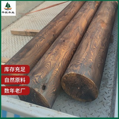 户外碳化木地板木板材花旗松防腐木碳化木庭院葡萄架木方庭院景观图2
