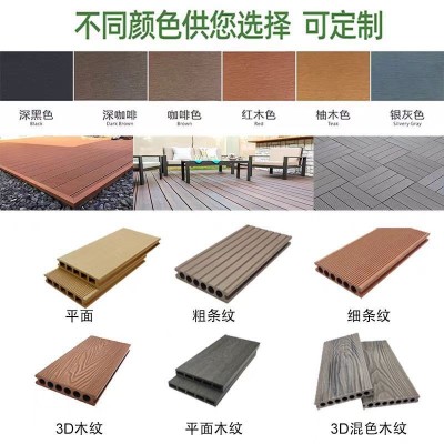 WPC实心木塑地板塑木阳台庭院防腐一代共挤户外地面露台户外防腐图2