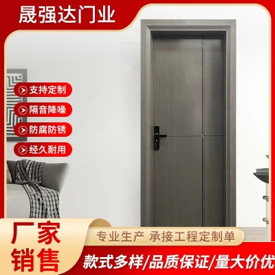 佛山加硬全铝房间门防潮隔音铝合金卧室房门无甲醛室内单开卧室门图4