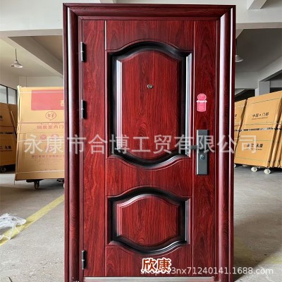 厂家批发外贸钢制安全工程防火防盗门办公室家庭入户门酒店公寓门图1