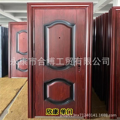 厂家批发外贸钢制安全工程防火防盗门办公室家庭入户门酒店公寓门图2
