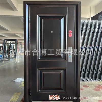 现货外贸工程门学校门进户门入户钢质门防盗门宾馆公寓门工厂直销图2