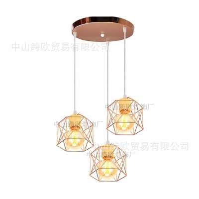 北欧个性创意吊灯简约客厅灯复古餐厅灯饰卧室书房后现代灯具厂家图2