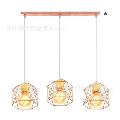 北欧个性创意吊灯简约客厅灯复古餐厅灯饰卧室书房后现代灯具厂家图4