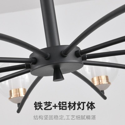 北欧意式现代极简客厅吊灯 简约创意高端LED别墅餐厅卧室中山灯具图2