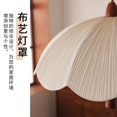 法式中古风餐厅吊灯感艺术花瓣灯卧室主灯书房布艺灯中山灯具图4
