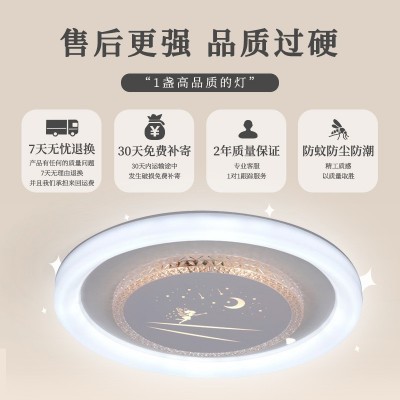 2024新款吸顶灯全光谱护眼卧室灯客厅餐厅书房大气LED灯中山灯具 商品复购率40%图5