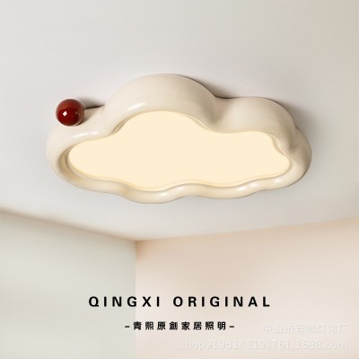 法式奶油风云朵灯儿童房间吸顶灯男孩女孩卧室灯护眼全光谱儿童灯图3