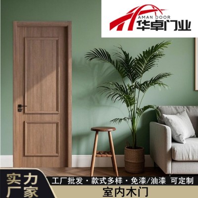 出口木门非洲欧洲南美中东PVC MDF 木门批发免漆室内卧室木门图3