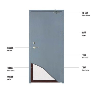 大量供应 防火门 医院门 教室门 木质防撞门 包安装图5