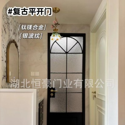 法式复古平开门铝合金长虹玻璃门门联窗一体厨房卫生间室内阳台图5