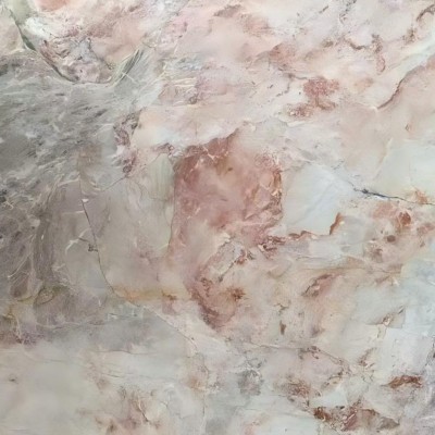 四季粉天然大理石板材地面别墅背景墙外墙石材楼梯岛台橱柜面台图5
