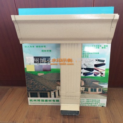 铝合金方形雨水管 屋面雨水斗 成品金属檐沟 新型天沟 落水系统图2