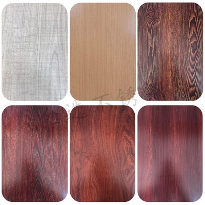 转印木纹不锈钢板榉木香樟柚木橱柜消防栓生态橡木背景墙装饰批发图4