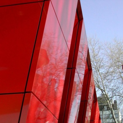 厂家批发1.5米宽4mm加油站用高光红高光白铝塑板金属板图2