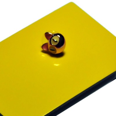 铝塑板厂家批发 内墙 外墙 广告专用 4mm厚21丝 高光黄干挂板图3