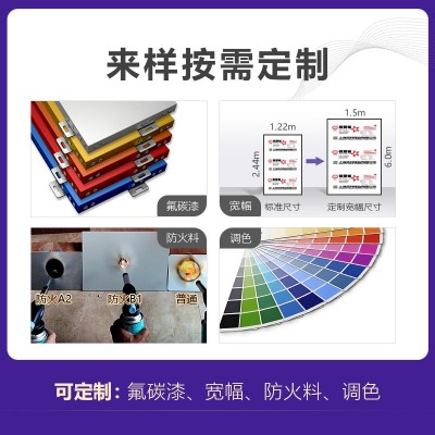 仿石纹广告门头铝塑复合板室内外装修板材整板批发上海吉祥铝塑板图3
