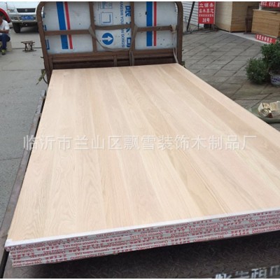 飘雪 红橡集成板材实木拼接板直拼板高端橱柜板双面无节图4