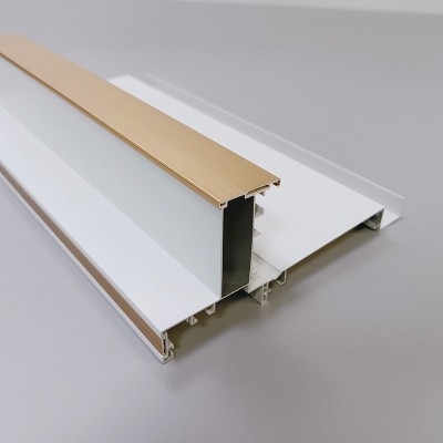 集成吊顶网红双眼皮二级铝梁蜂窝板吊顶轻奢风错层铝梁家装首选图4