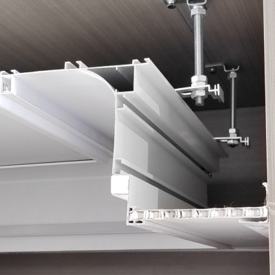 铝合金一体悬浮铝梁集成吊顶铝扣板二级铝梁吊顶收口条阴影凹槽图2