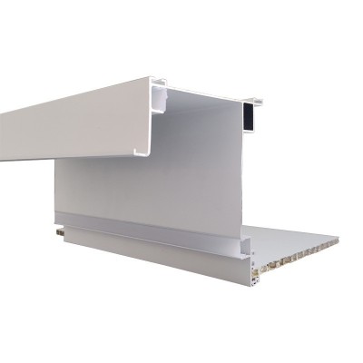 铝合金一体悬浮铝梁集成吊顶铝扣板二级铝梁吊顶收口条阴影凹槽图4