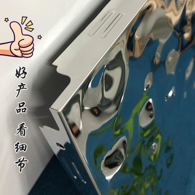 食品厂不锈钢镜面扣板吊顶600*600扣板拉丝304厨房酒店酒吧天花板图4