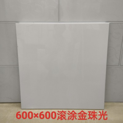 铝扣板600×600银灰理石公寓房办公室铝合金天花板装配式吊顶图2