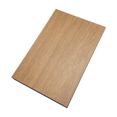 超微孔蜂窝铝板厂家 图书馆会议室冲孔氟碳木纹吸音微孔铝蜂窝板图3