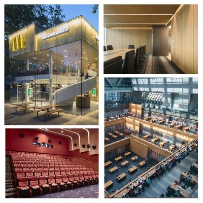 超微孔蜂窝铝板厂家 图书馆会议室冲孔氟碳木纹吸音微孔铝蜂窝板图4