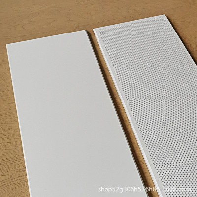 集成吊顶工程铝扣大板300x1200微孔长条铝天花板卫生间防潮图2