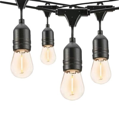 跨境新款户外露营氛围灯串防水太阳能氛围装饰庭院灯S14串灯批发图3